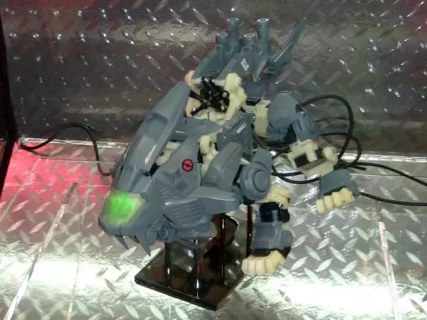 Takara Tomy also showed a four-legged robot toy based on the Zoids tv series that can walk