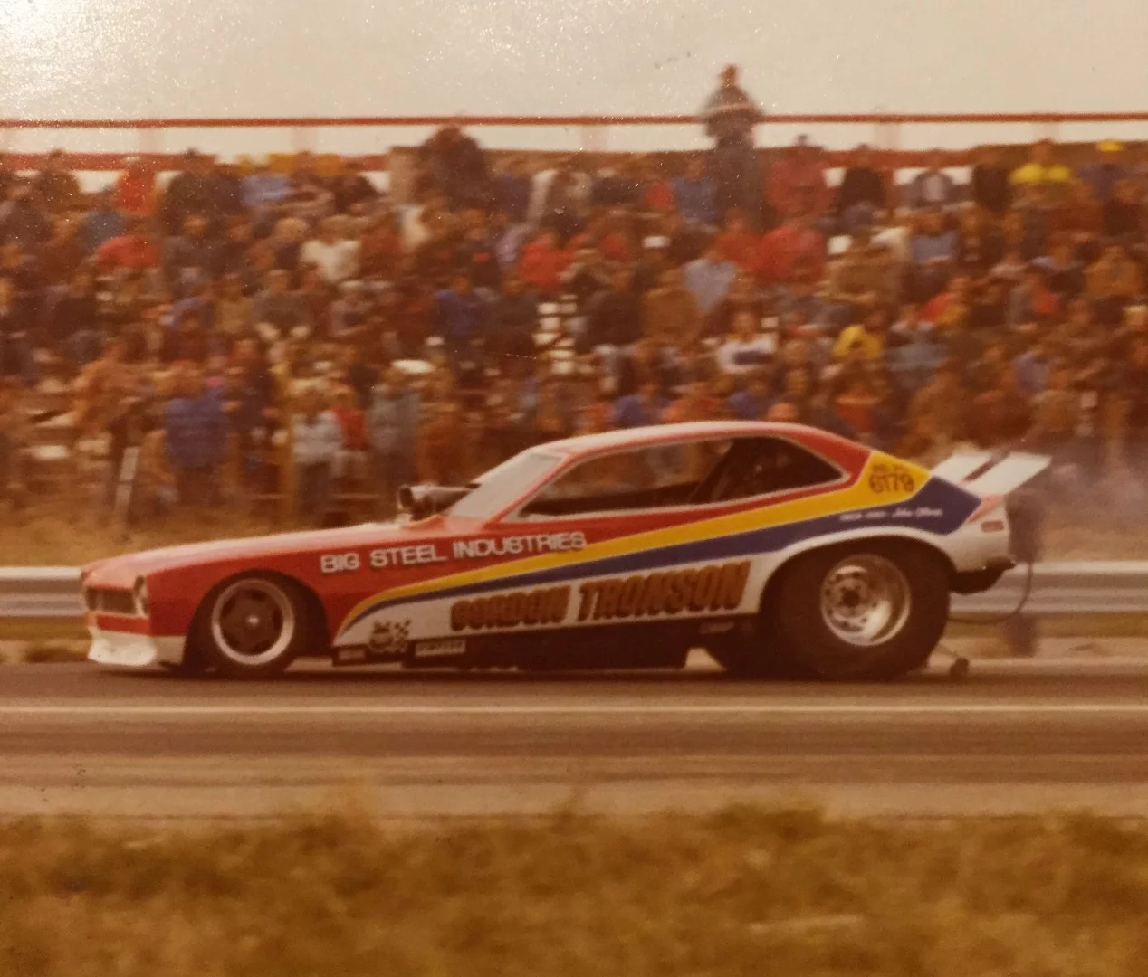 At the drag strip: a Tronson dragster