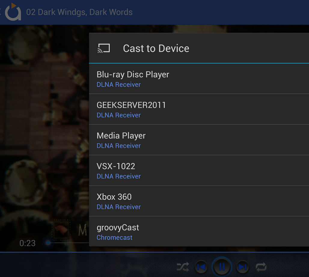 Select the device you want to watch your video on
