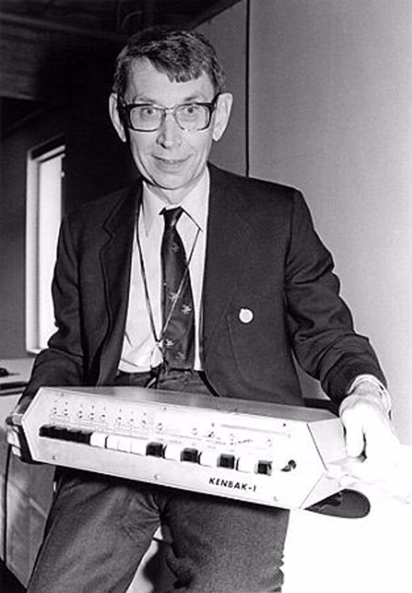 John Blankenbaker with the Kenbak-1