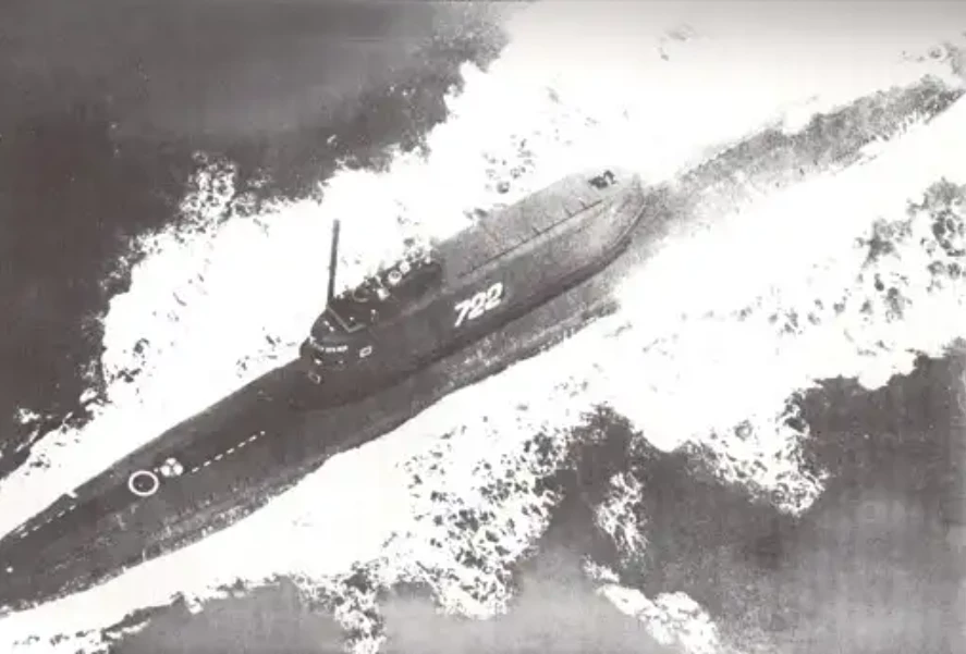 A Golf-II missile submarine