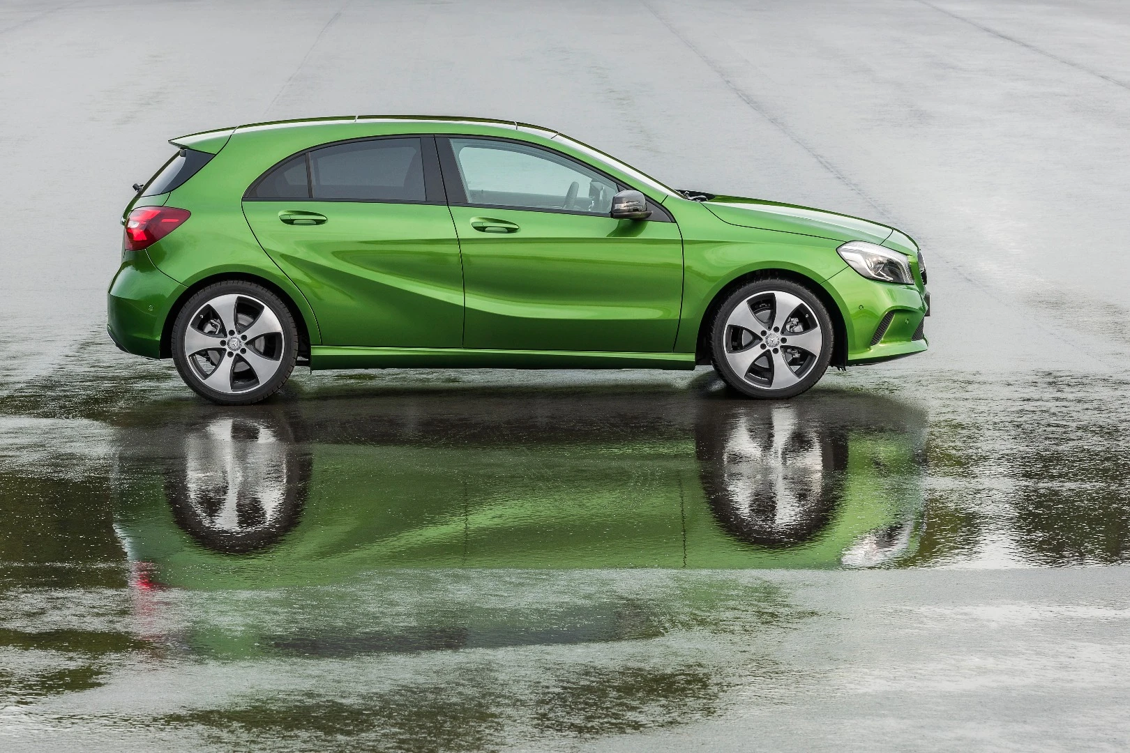 The A-Class looks better as a hot-hatch than an eco car