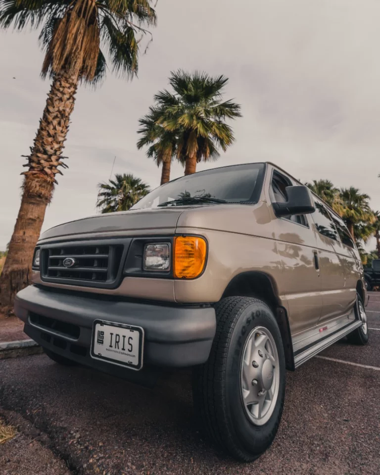 Boho went international with the Iris camper, a 2007 Ford E-350 Super Duty XL converted for a customer in London