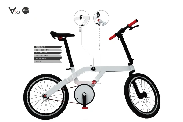SPACE features a one-touch unfolding mechanism and safety lock to keep it from accidentally activating