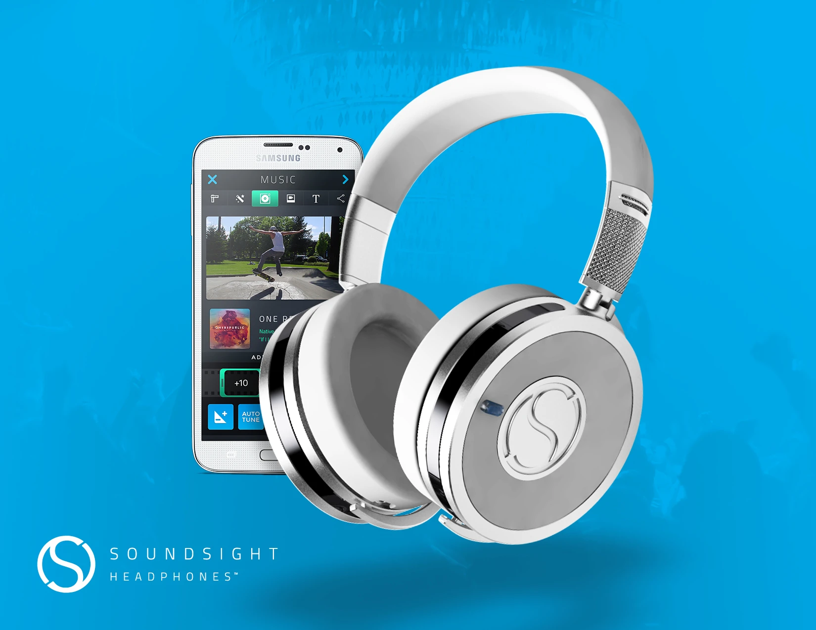 The Soundsight wireless headphones with video recording capabilities