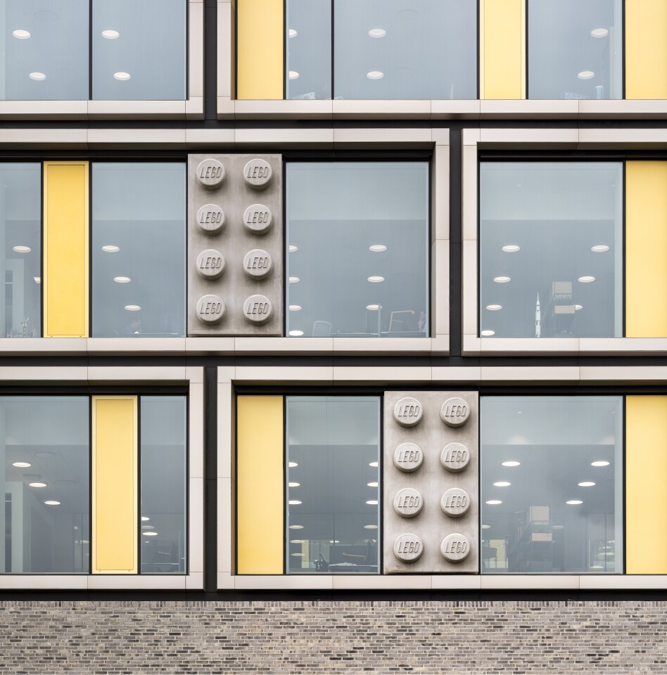 Lego Campus' exterior incorporates what appears to be oversized plastic bricks