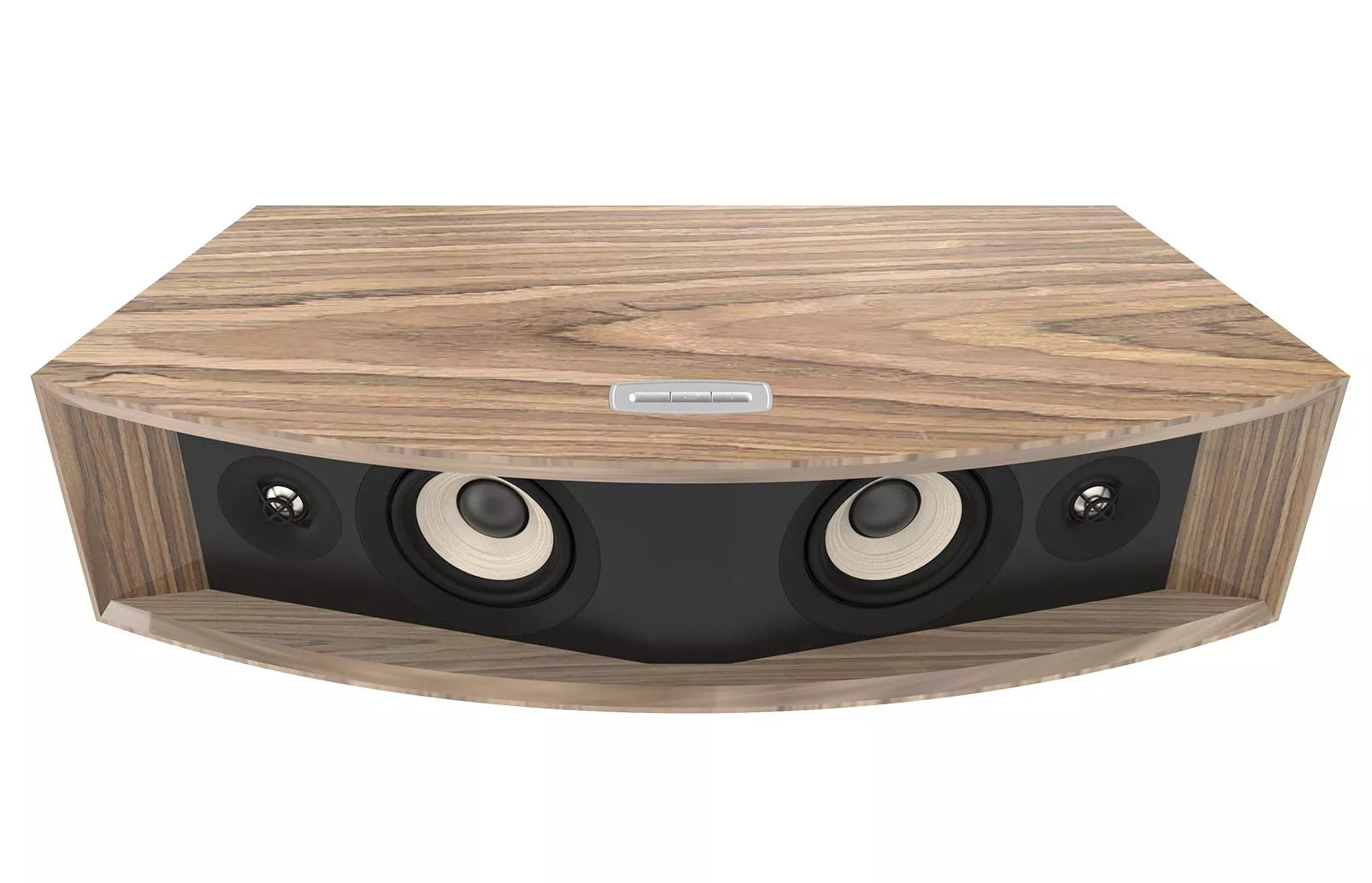 The JBL L42ms features a 200-W RMS amplifier driving two woofers and two tweeters