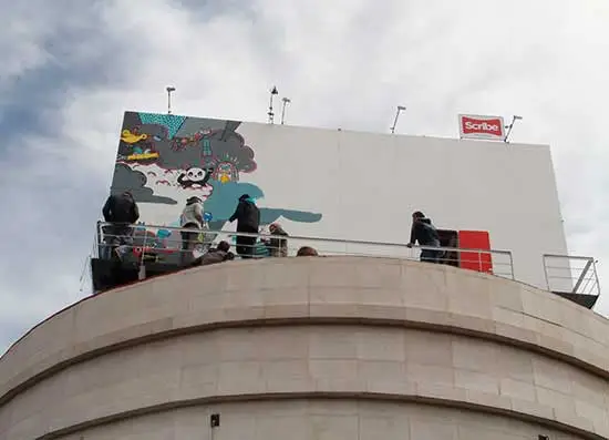 Cecilia Beaven became the house's first resident when she spent 10 days living inside the Billboard House