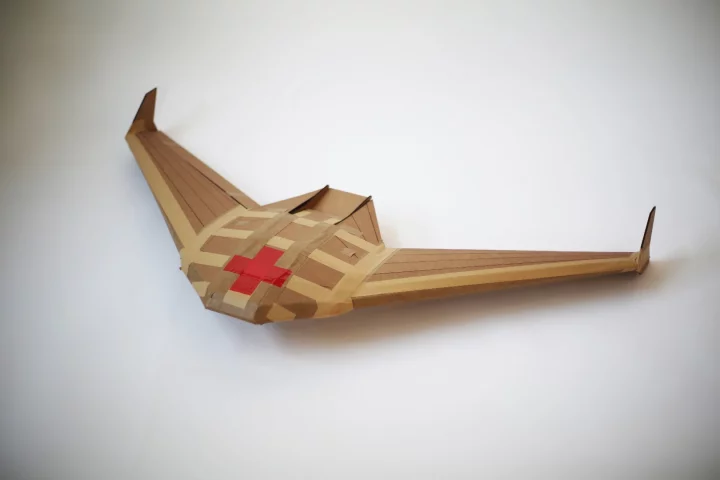 Once the goods have arrived, the drones biodegrade in a matter of days