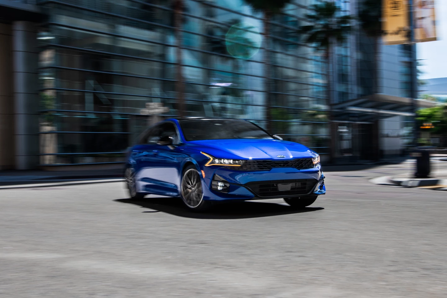 The all-new K5 is designed as a sportier, more powerful midsize sedan