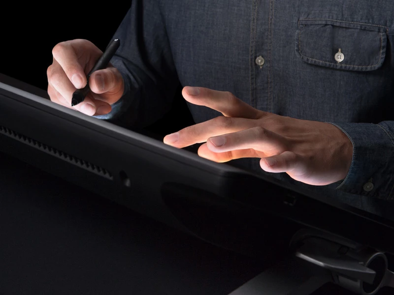 The Cintiq 24HD touch is said to closely replicate the experience of working with two hands when using traditional materials such as paints, markers and clay