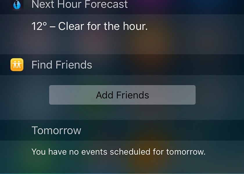 The new Find My Friends widget