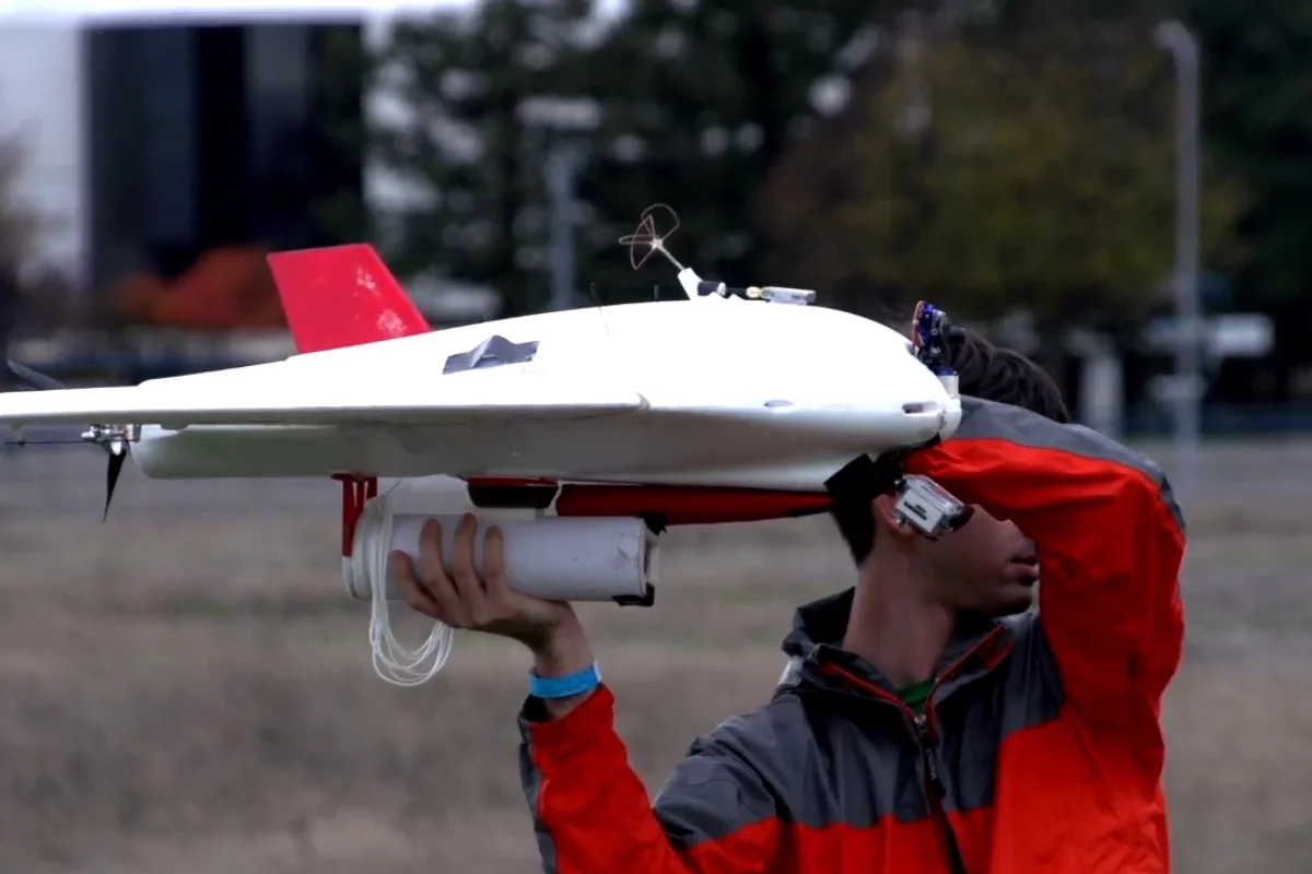 The Burrito Bomber is a flying drone that can take food orders and air drop them at a person's location within minutes