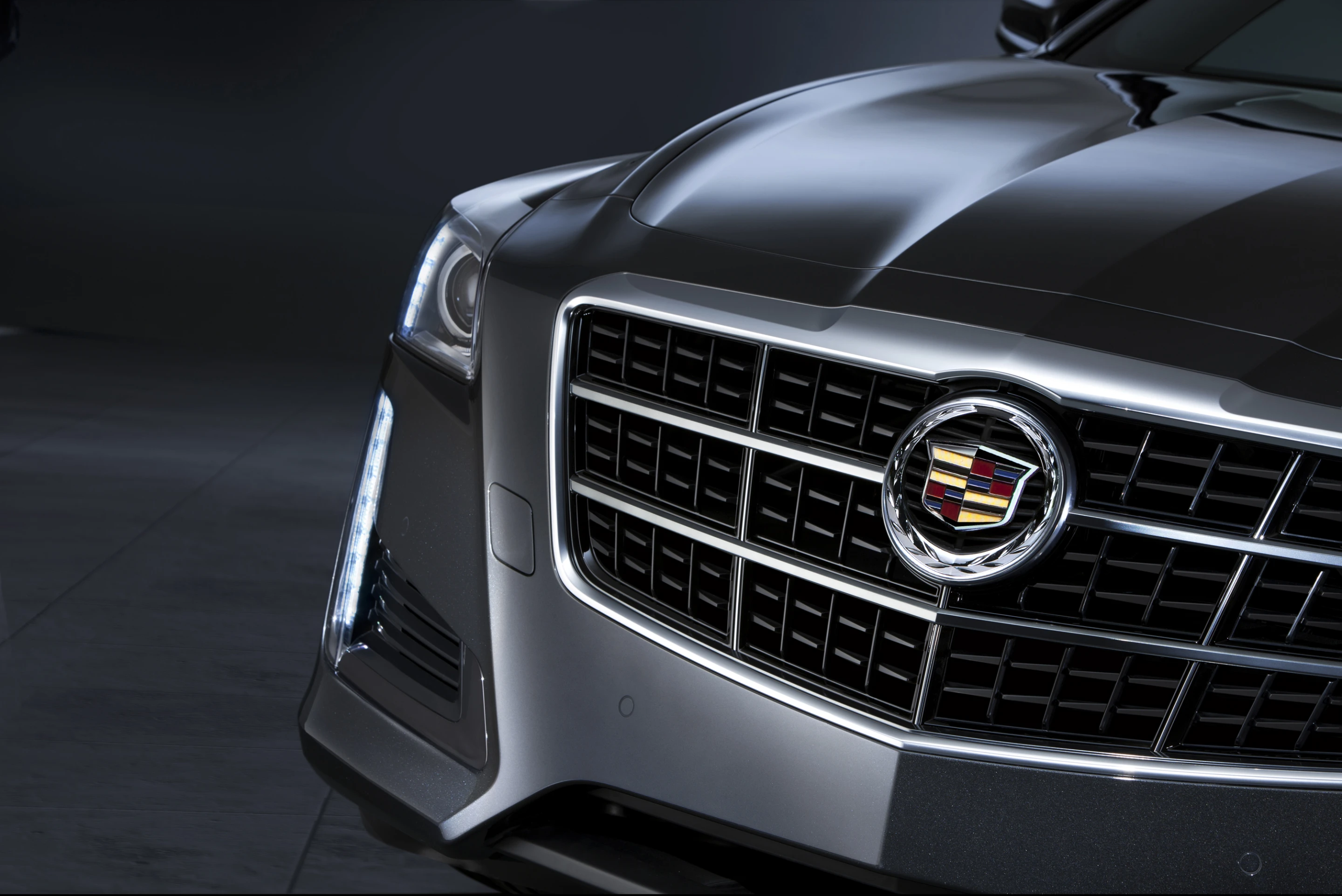Headlights incorporate crystalline LED light guides, flow up and over the hoodline