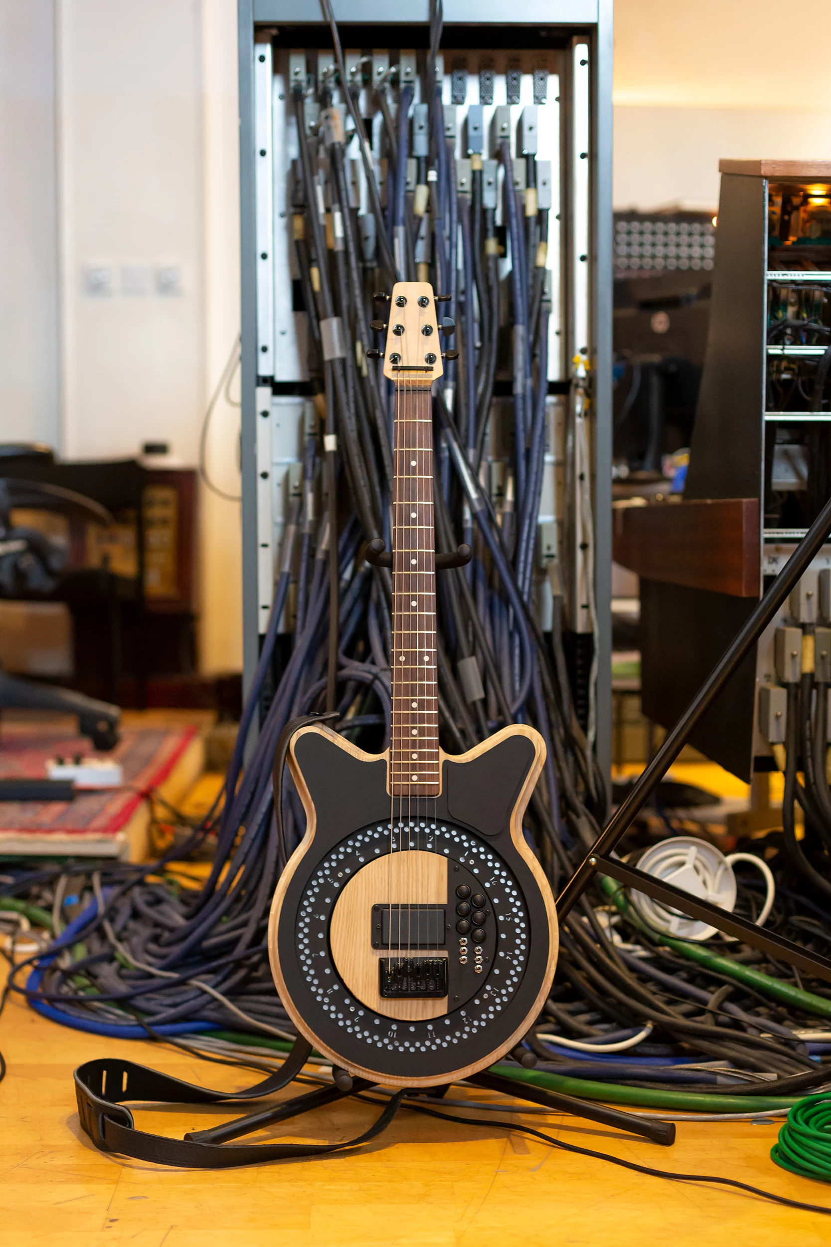 Rocking a Danelectro vibe, the Circle Guitar has been two years in the making