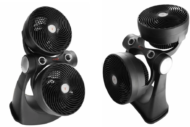 The Double-Circulator from Segula has twin fans that can be operated independently and a built-in ionizer for fresh air