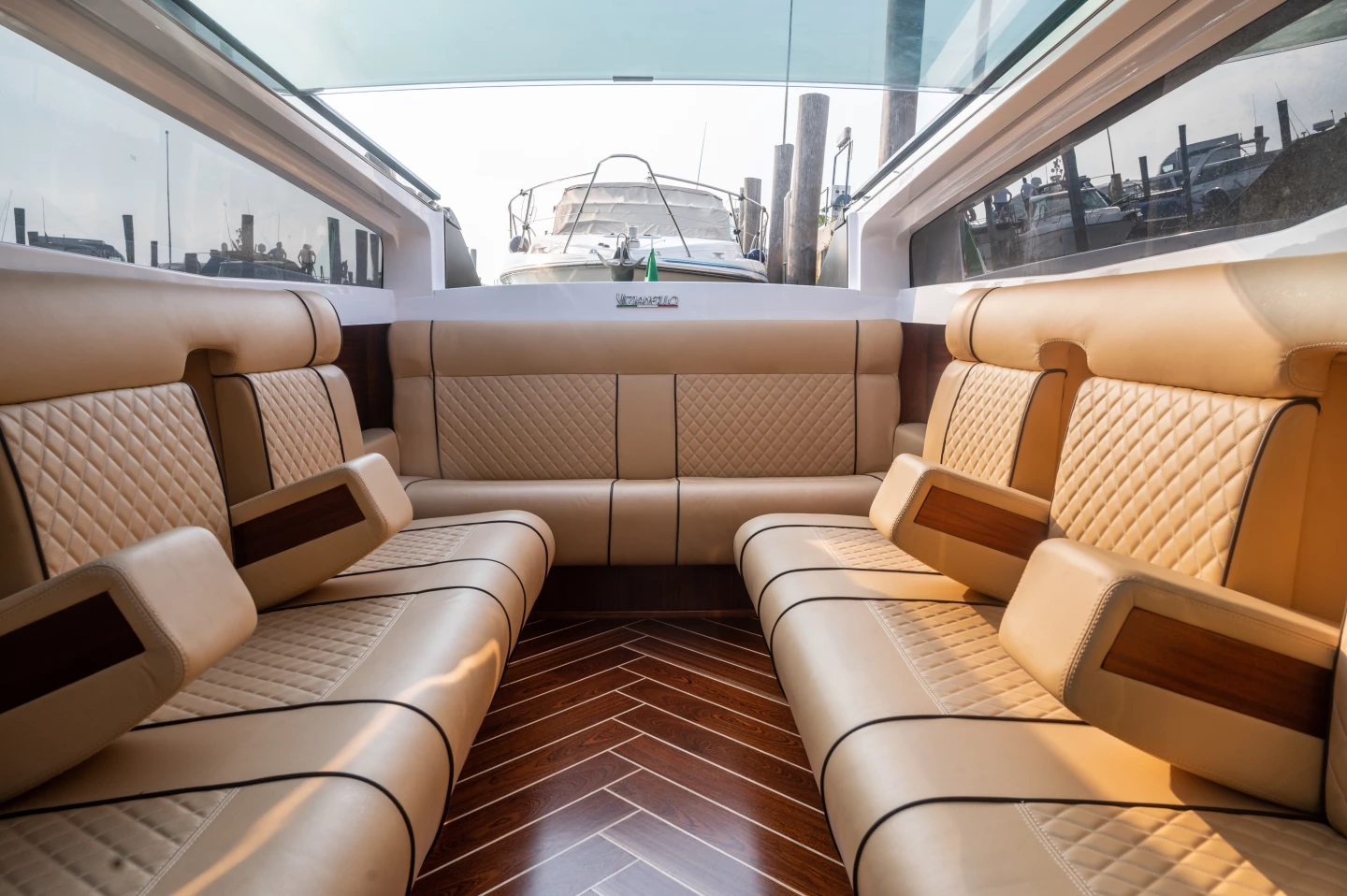 The luxurious Thunder seats up to 14 passengers