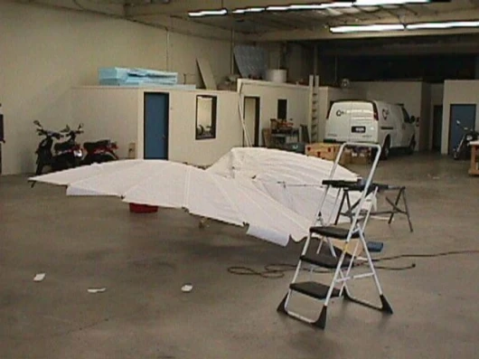 Otto Lilienthal glider built for a film project