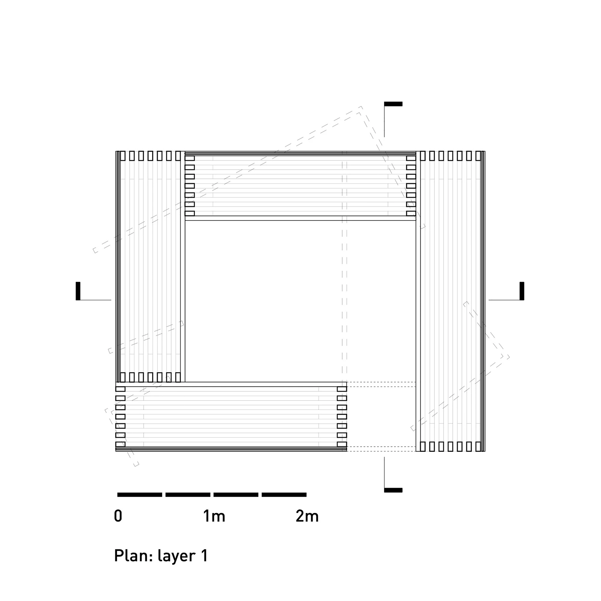 Architectural drawing of the Nomadic Shelter (Image: SALT Siida Workshop)