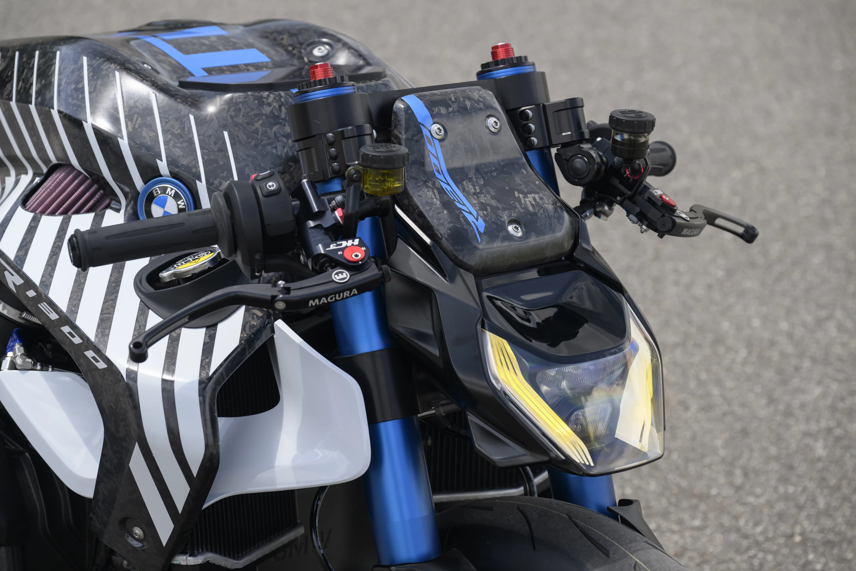 The bike is likely a one-off build