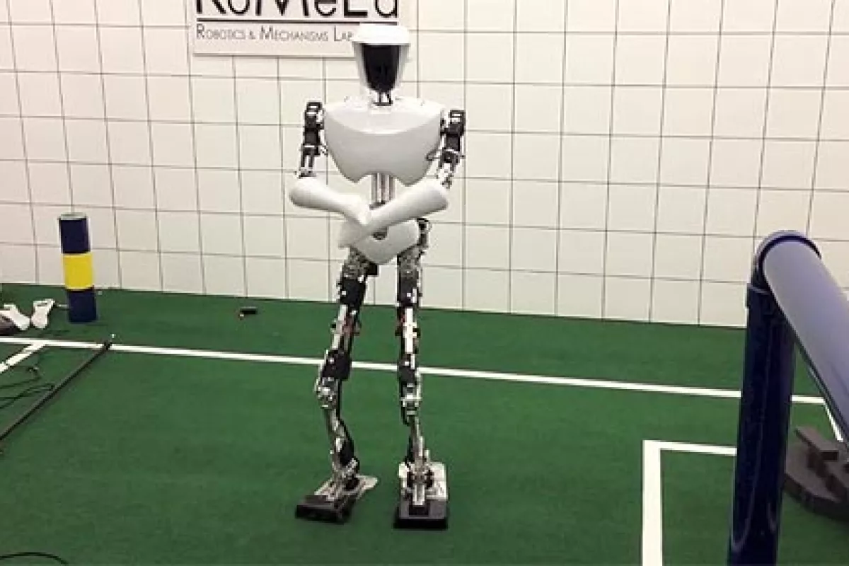 Researchers at Virginia Tech had some fun with their RoboCup soccer champ