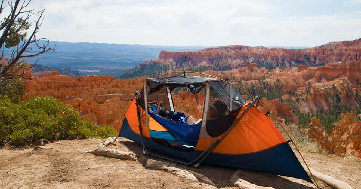 The Tammock flips the hammock tent around into a freestanding ground tent