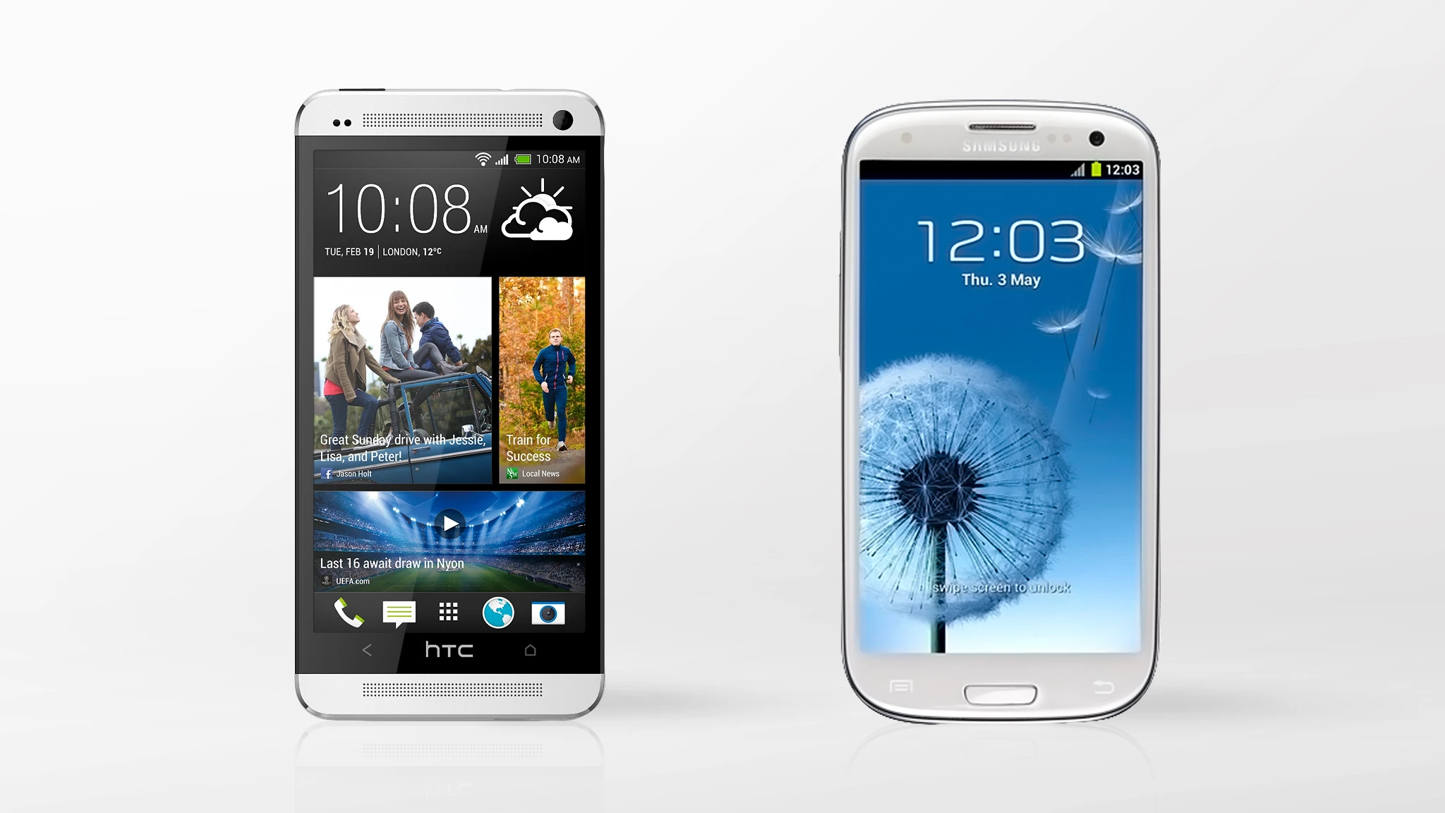 We compare the specs - and other features - of the Samsung Galaxy S III and HTC One