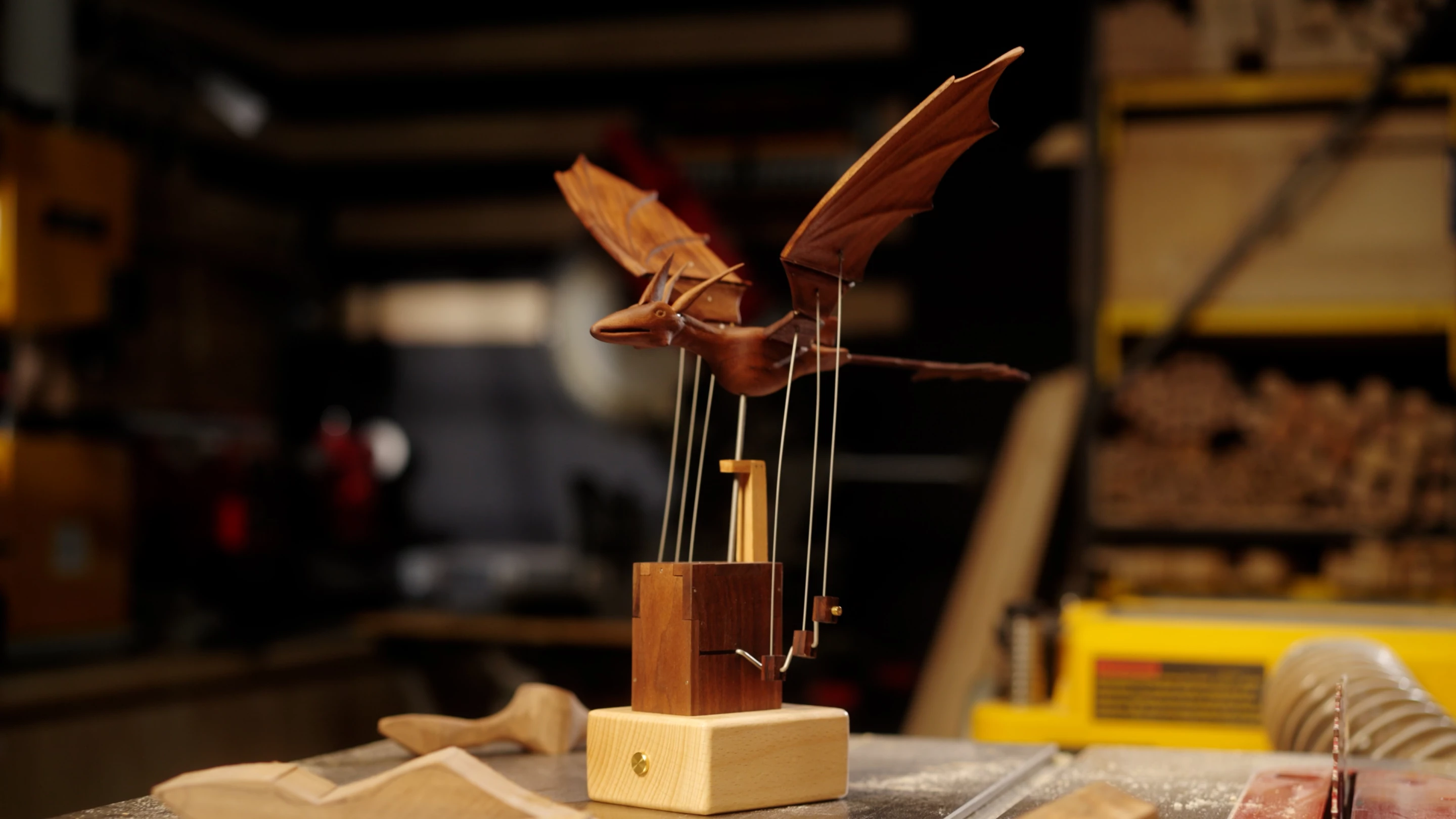 The darker walnut-beech wood model