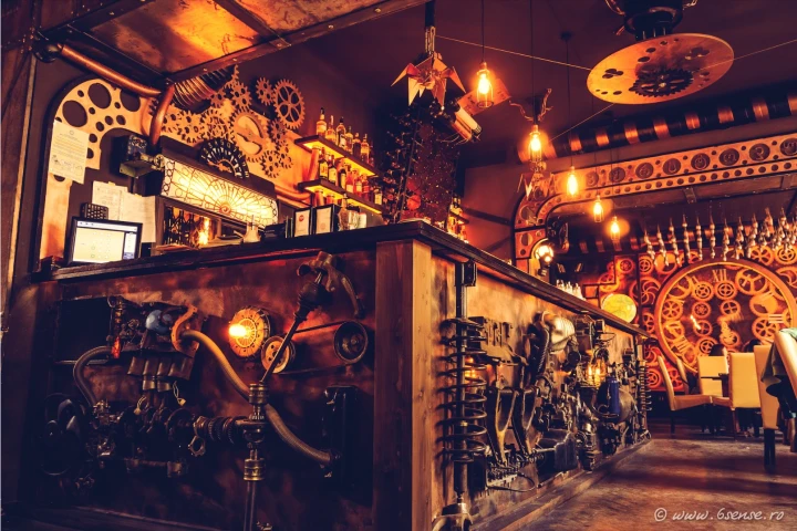 The Enigma Cafe took Romanian interior design company 6th Sense the better part of two years to complete