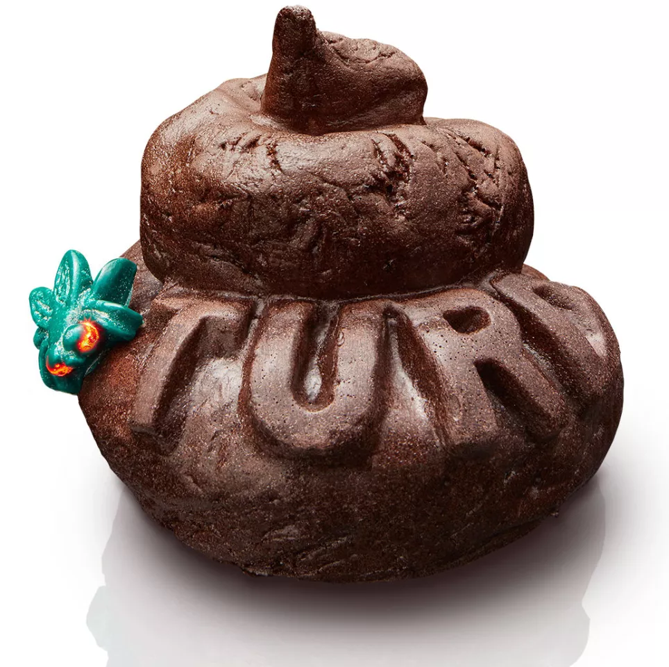 The fuzz circuit is activated by stepping on the Turd, which squishes down as only a turd can