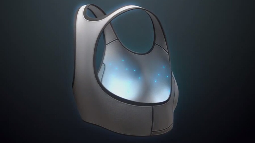 Sensors embedded within the BSE bra detect minute variations in temperature that can indicate breast cancer