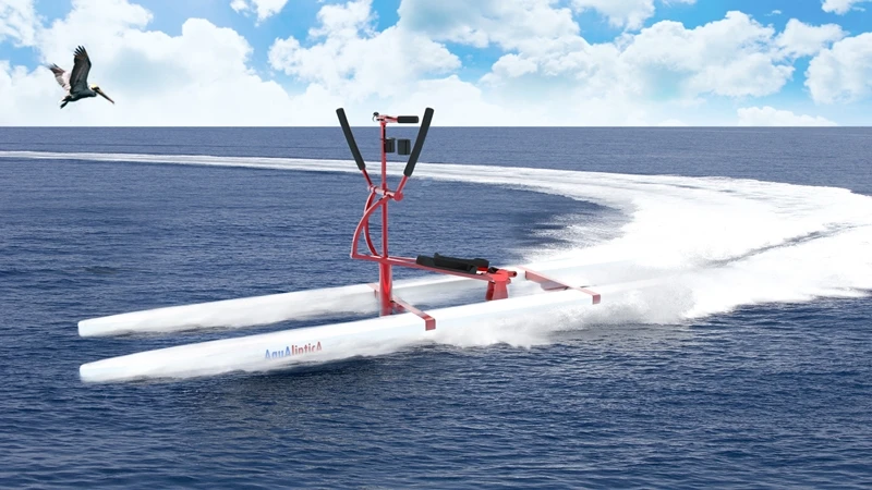 The Aqua Elliptica is a new watersport device that combines a cross trainer with a paddleboard