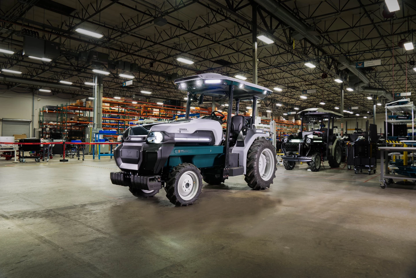 The first of six MK-V Founder Series electric smart tractors has rolled off the production line and into the waiting hands of Monarch Tractor's first customer, Constellation Brands