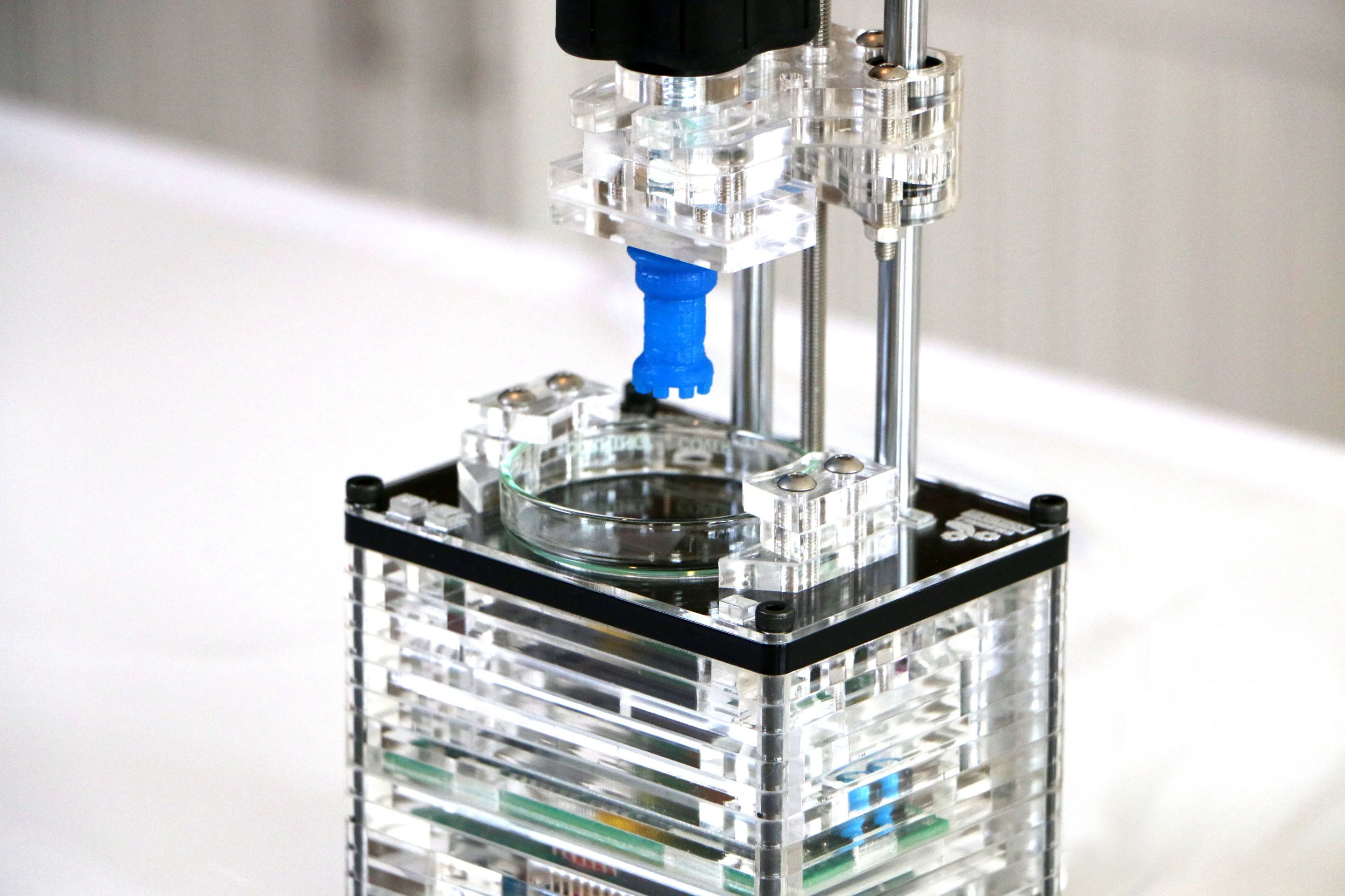 The iBox Nano prints small (here, a chess rook) but argues that most users only want to print small items anyway