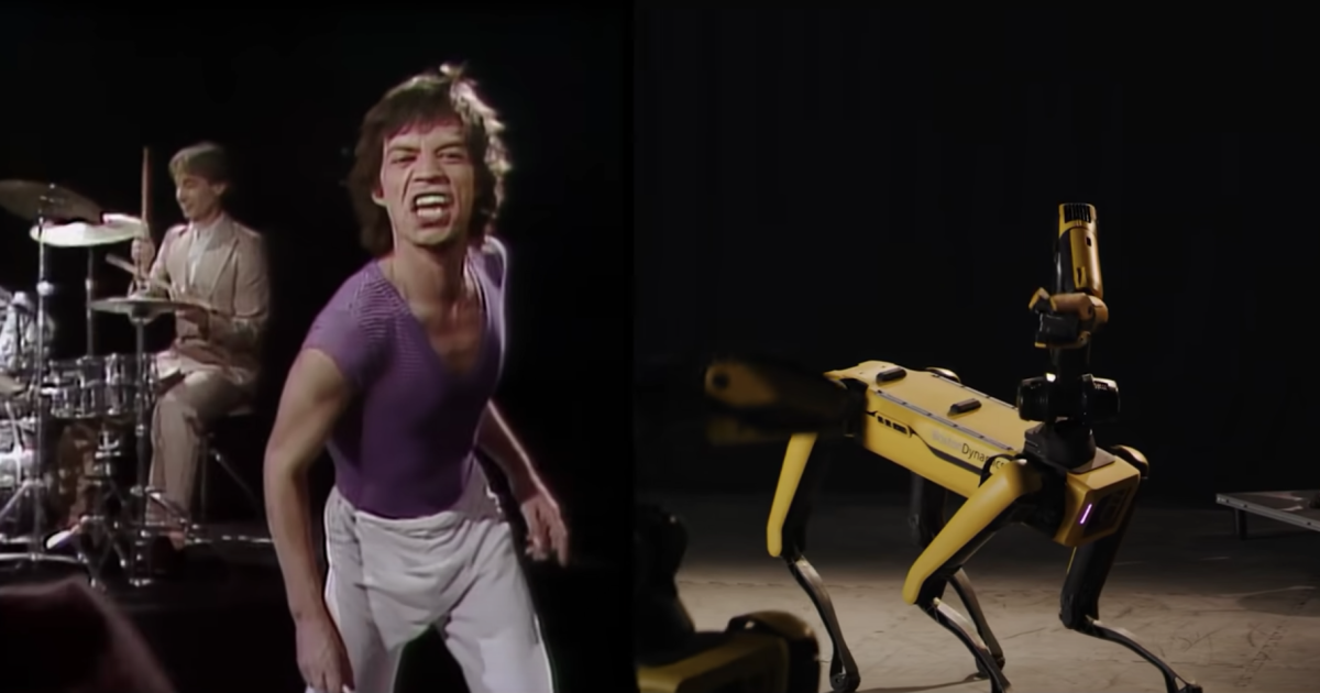 Spot the robotic canine strikes like Jagger in Rolling Stones tribute Spot the robotic canine strikes like Jagger in Rolling Stones tribute