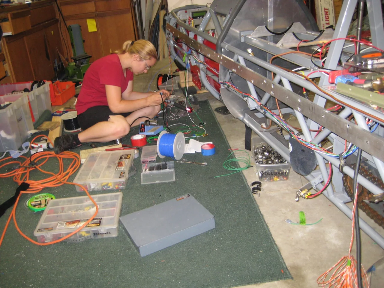 Håkansson constructed the vast majority of the KillaJoule herself (Photo: KillaCycle Racing)