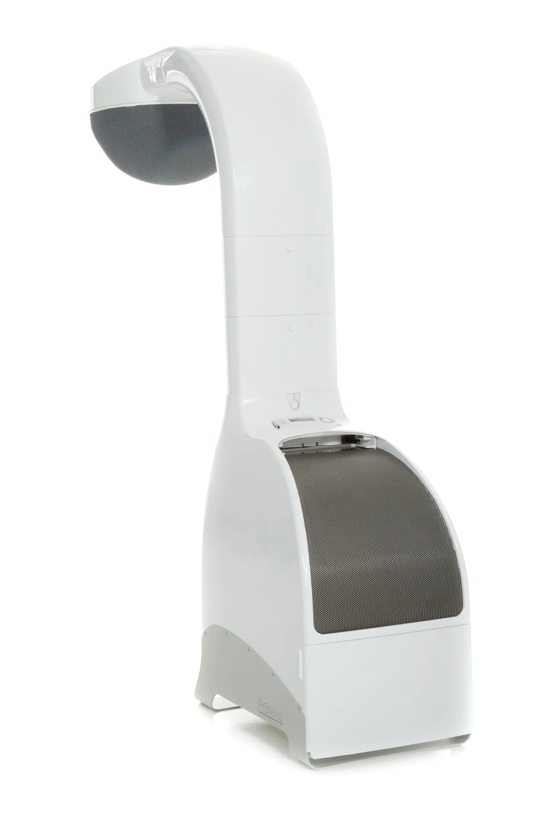 The Protexo is a device that blows cool air on asthma sufferers as they sleep, to keep allergens away from their "breathing zone"
