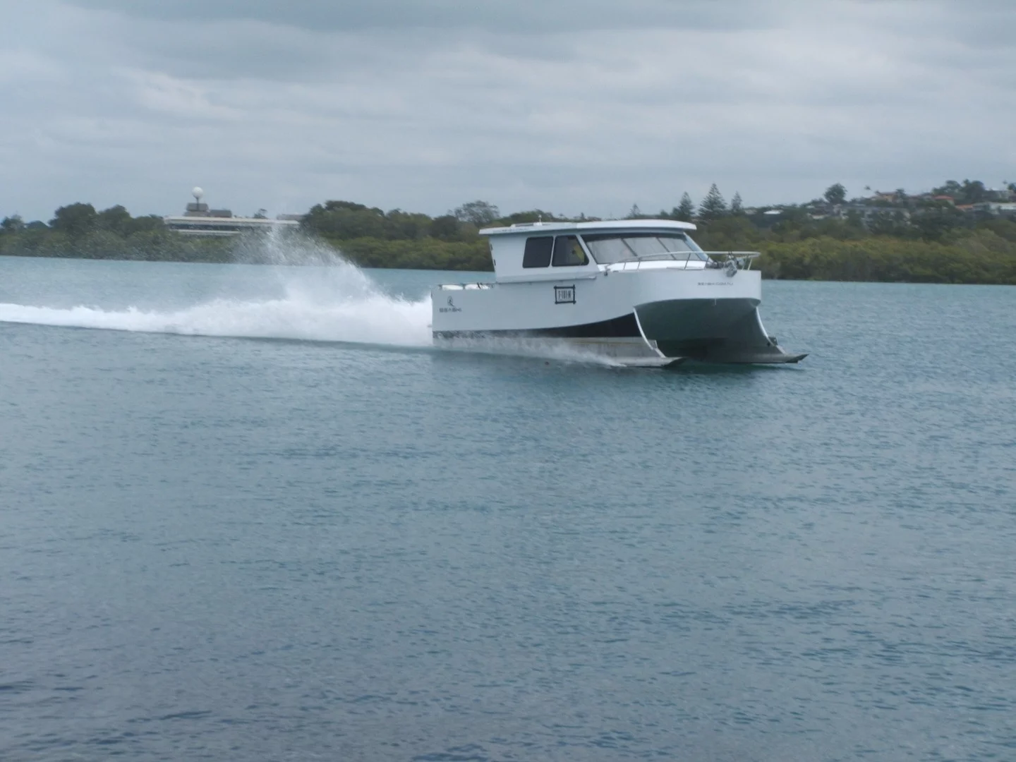 Water trials of the SeaSki on the Tweed River, near Point Danger on Australia's east coast