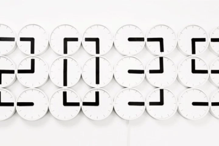 The Clock Clock from Humans Since 1982 showing 20:35