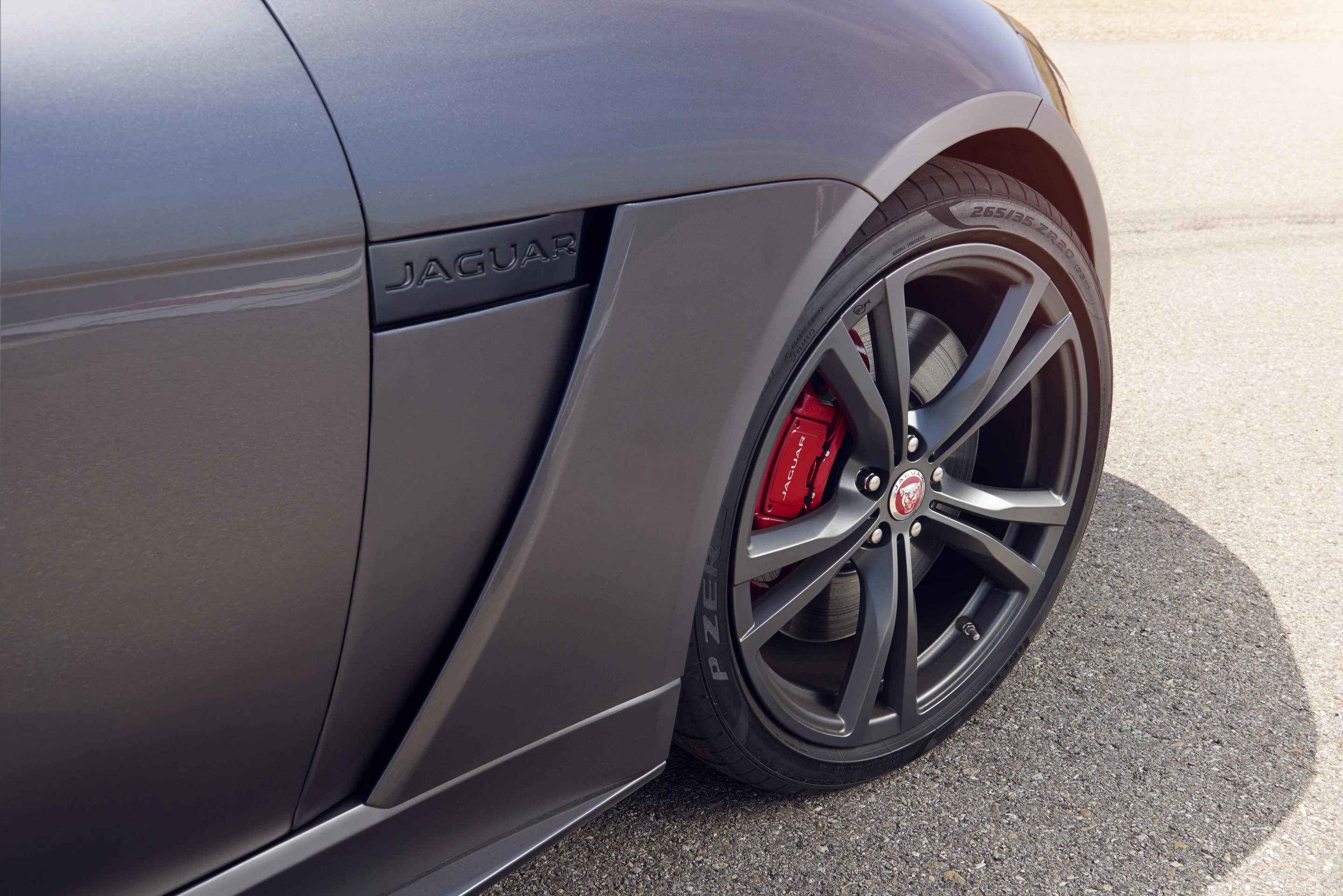 The Jaguar F-Type SVR has an optional carbon-fiber brake package