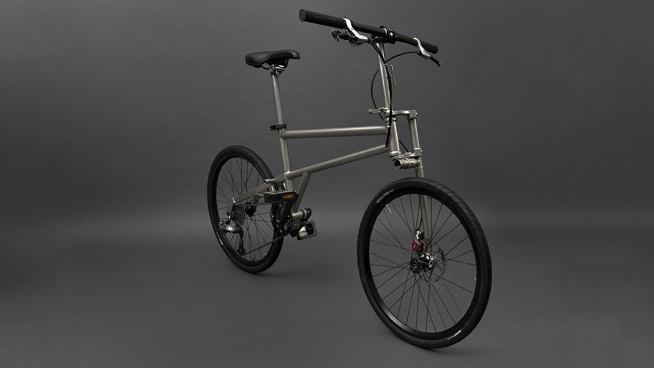 Other features include spring-loaded locking mechanisms to help keep the bike feeling rigid, internally-routed cables, disc brakes, and a 9-speed transmission