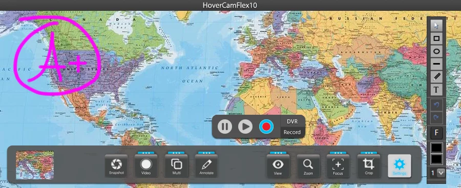 Flex 10 software enables annotation over live video