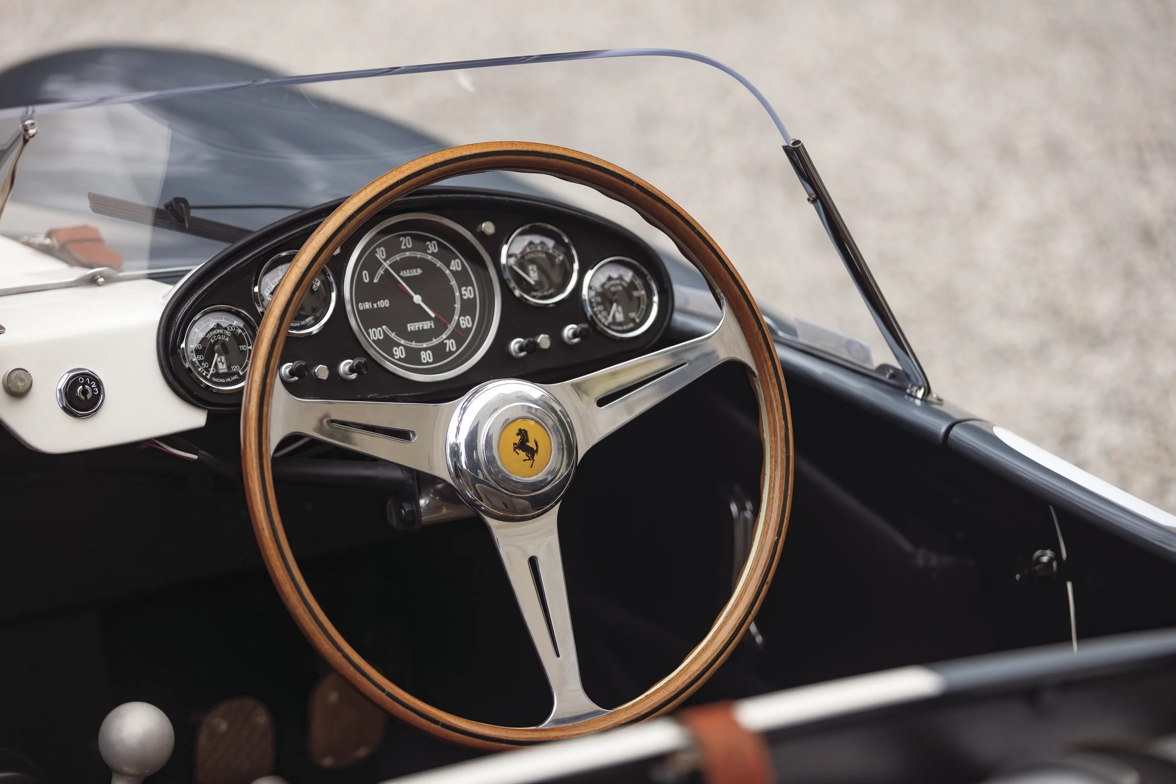 The Ferrari 335S Spider is the ultimate development of the front-engined Ferrari Sports racing Spyder.