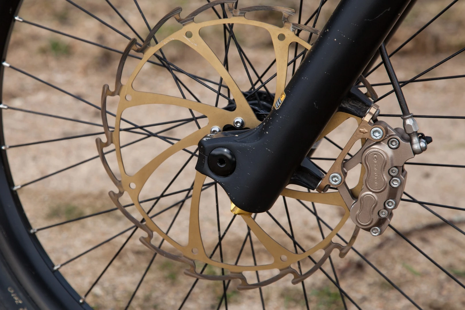 Stealth Bomber's Magura brakes - you don't want to skimp on stopping power when you've got so much acceleration at your disposal