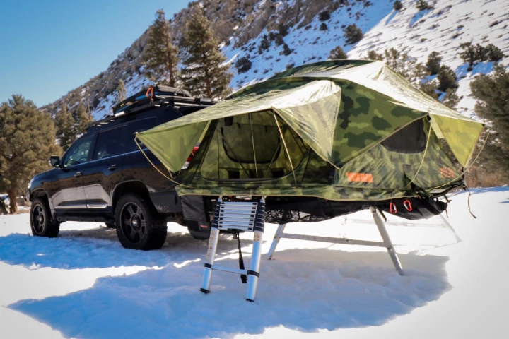 Built sturdy for overland expedition use, the Rubicon Hitch Tent puts your two- or three-person roof tent on the hitch