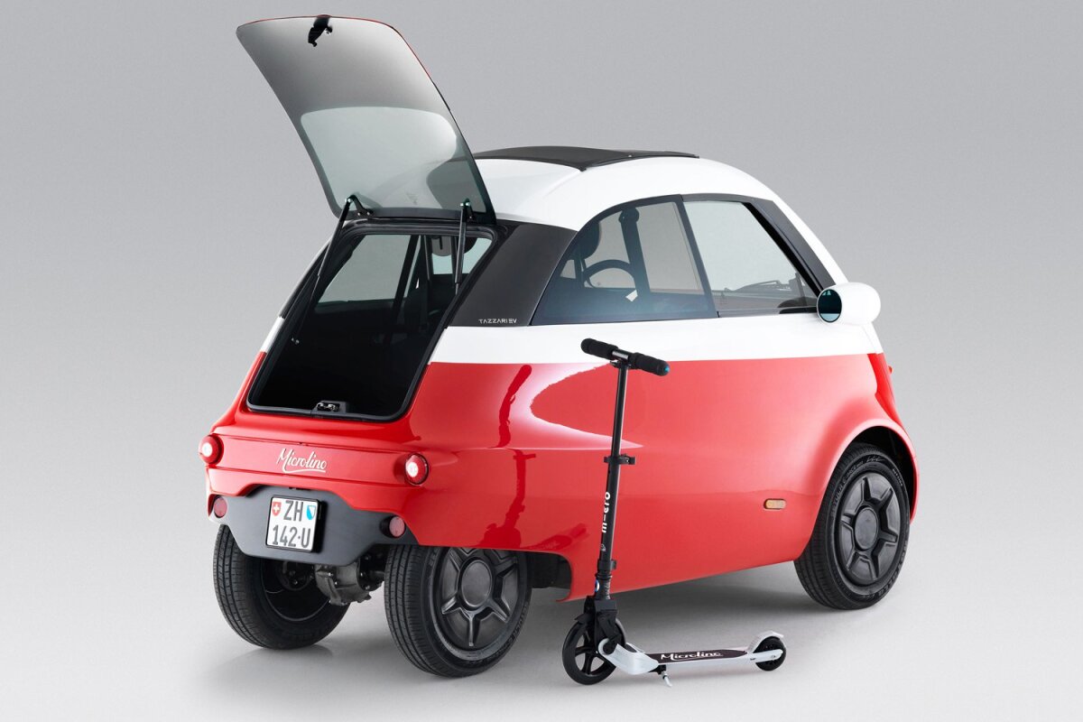 Three Microlinos can fit into a single car space