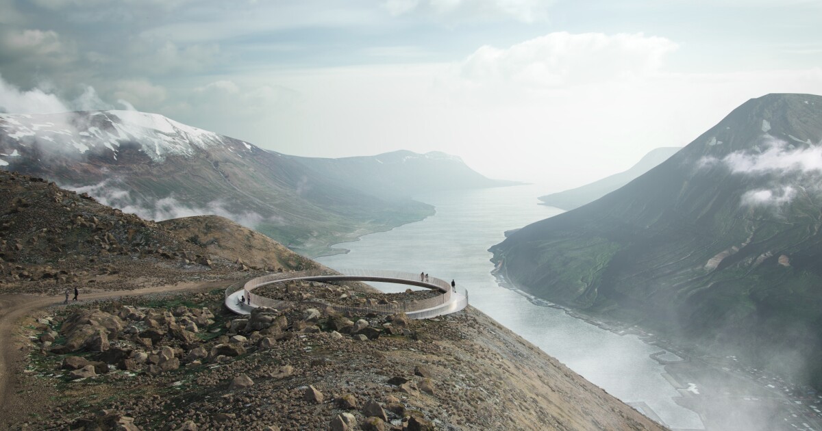 Ring-shaped viewing point provides spectacular views from 2,000 ft up Ring-shaped viewing point provides spectacular views from 2,000 ft up
