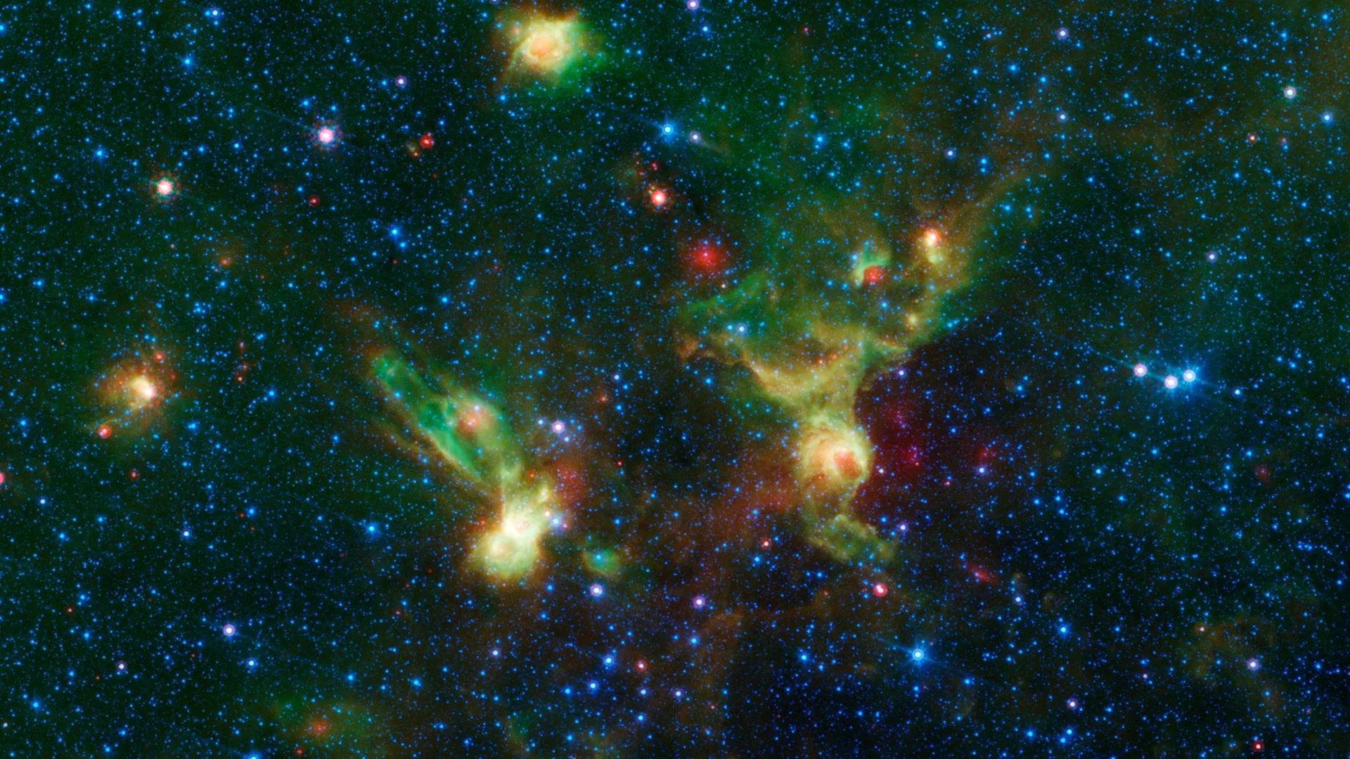 The Enterprise nebulae without annotations