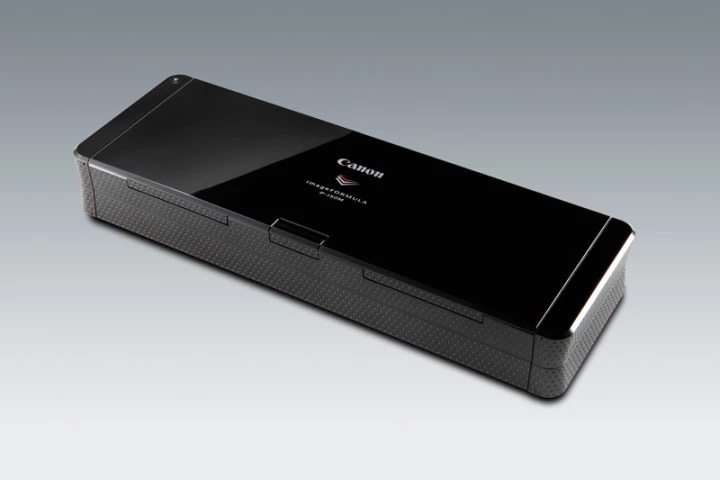 The Canon imageFORMULA P-150m Scan-tini personal document scanner