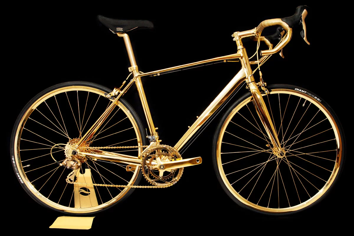 Goldgenie's 24 karat gold-plated bicycle